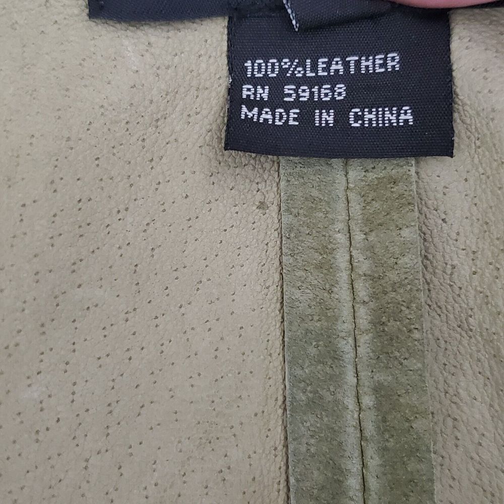 Karen Kane Lifestyle Suede Jacket Small Laser Cut Sage Green Blazer Tie Front - Picture 13 of 15